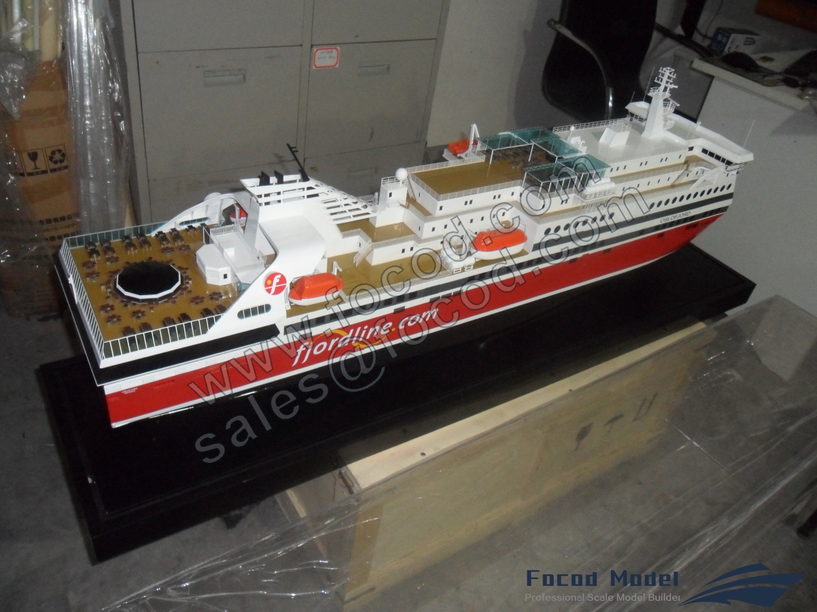 custom made model of 134m Ferry